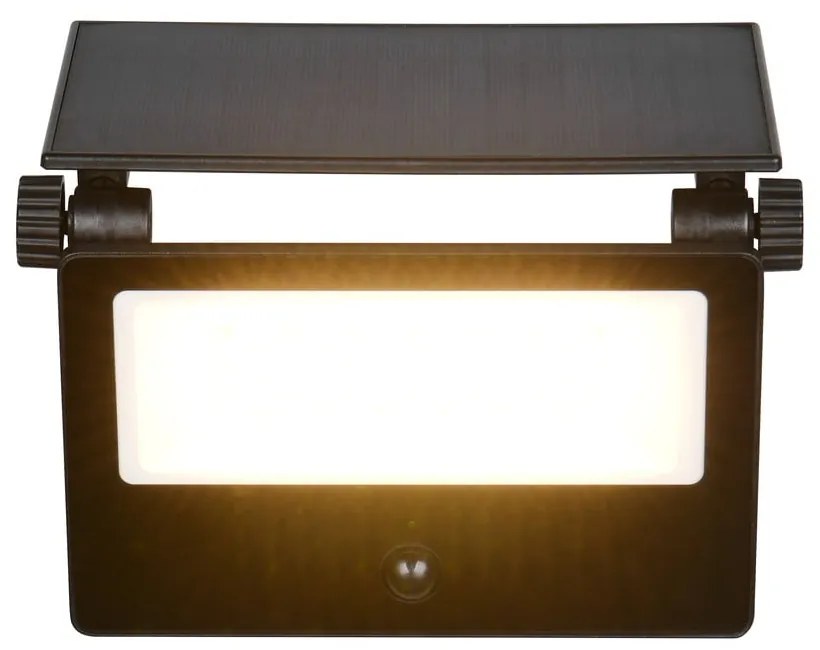 Lampa zewnętrzna ścienna LED z czujnikiem ruchu solarna (wysokość 17,5 cm) Moura – Trio