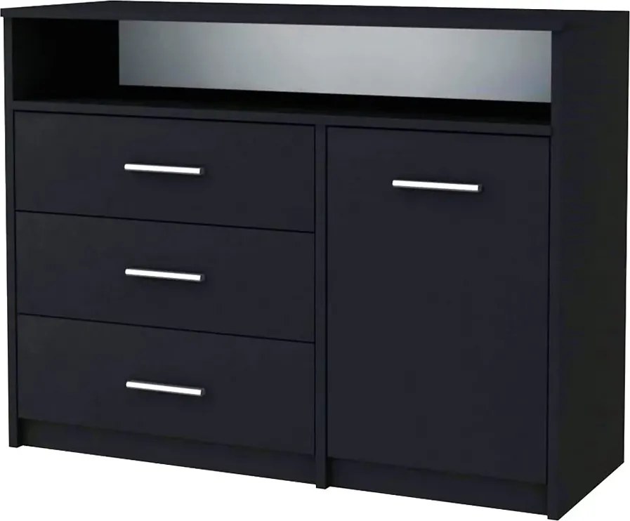 Komoda czarna do sypialni Z6-C93