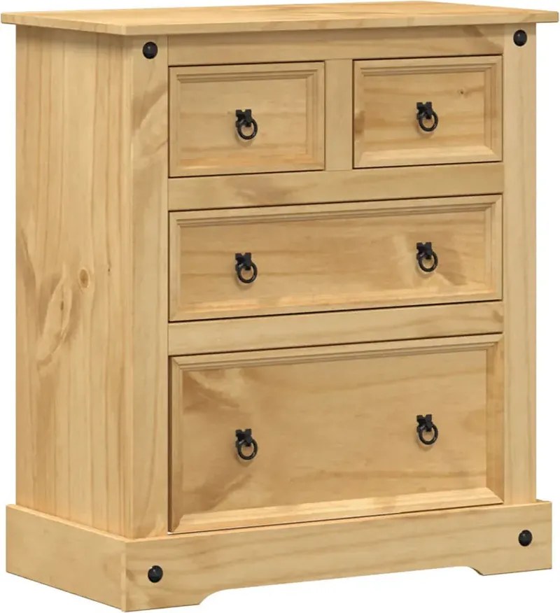 Skandynawska Komoda Z 4 Szufladami 120 Cm W3-B79
