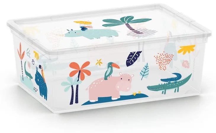 Biały plastikowy pojemnik dziecięcy 37x26x15 cm C Box Style – KIS