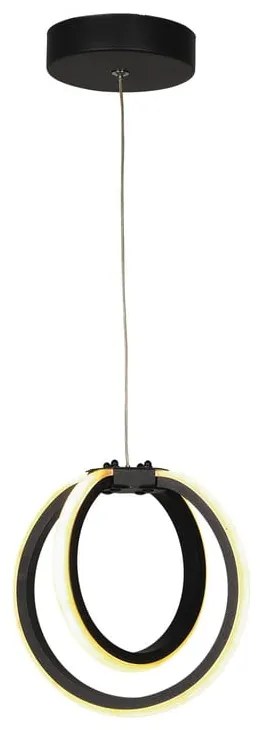 Czarna metalowa lampa wisząca LED ø 25 cm Sezen – Squid Lighting