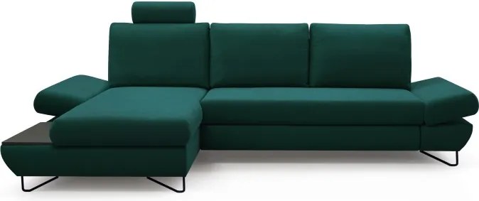 Narożnik LOFT z funkcją spania Regulowane zagłówki i podłokietniki Lewa strona Monolith 37