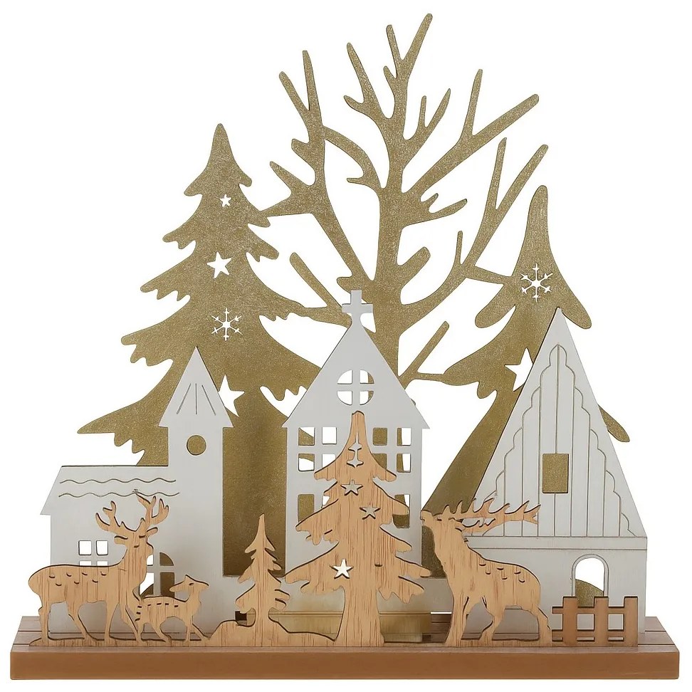 Świąteczna lampa stołowa LED,20 cm