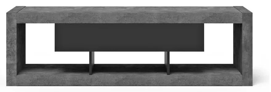 Czarno-szara szafka pod TV w dekorze betonu 175x52 cm Nara – TemaHome