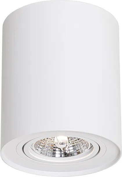 Nowoczesny reflektor sufitowy biały obrotowy i pochylany AR70 - Rondoo Up