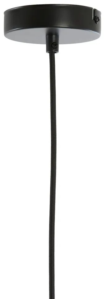 Pomarańczowa lampa wisząca z tekstylnym kloszem ø 40 cm Mizia – Light & Living