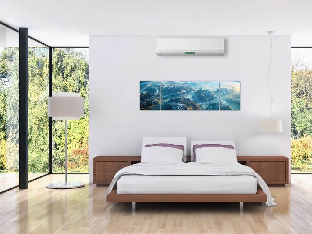 Obraz - Widok z kosmosu (170x50 cm)