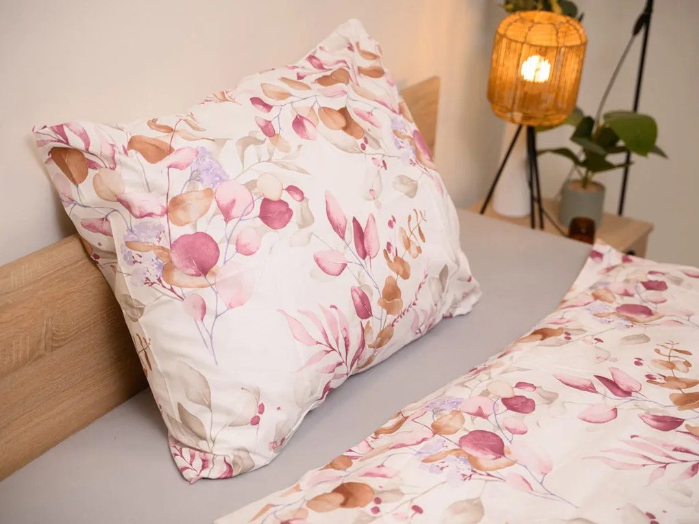 PrzytulneMieszkanie.pl PrzytulneMieszkanie.pl Pościel z mikrofibry FLORANY białe Rozmiar pościeli: 2 szt 70 x 90 cm | 200 x 220 cm