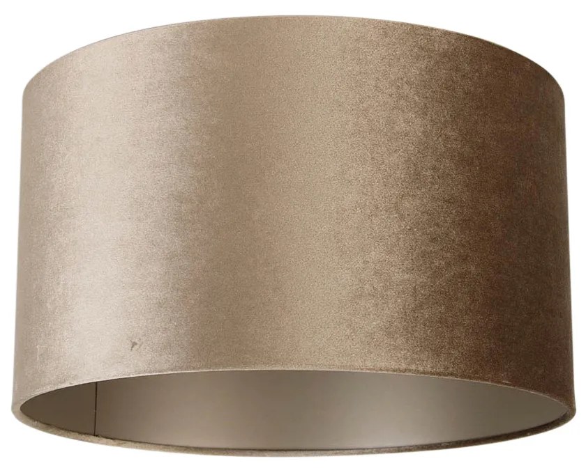 Abażur welurowy taupe 35/35/20 klasyczny/Antyczny