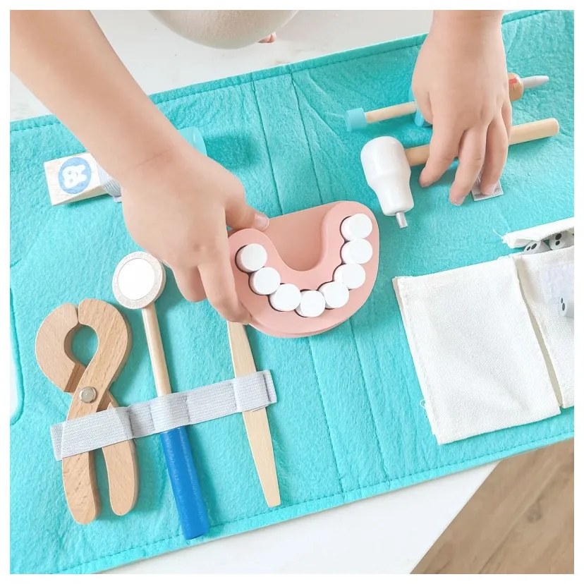 Tooky toy zestaw małego dentysty walizka lekarza 19 el. fsc