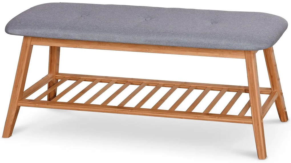Drewniana ławka z półką siedzisko na buty 100 cm N1-K40