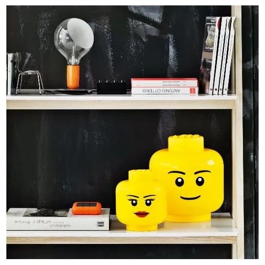 Mały pojemnik w kształcie głowy LEGO® Boy, Ø 16,3 cm
