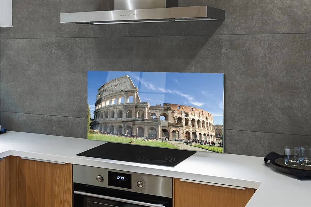 Szkło do Kuchni na Ścianę Majestatyczne Rzymskie Koloseum