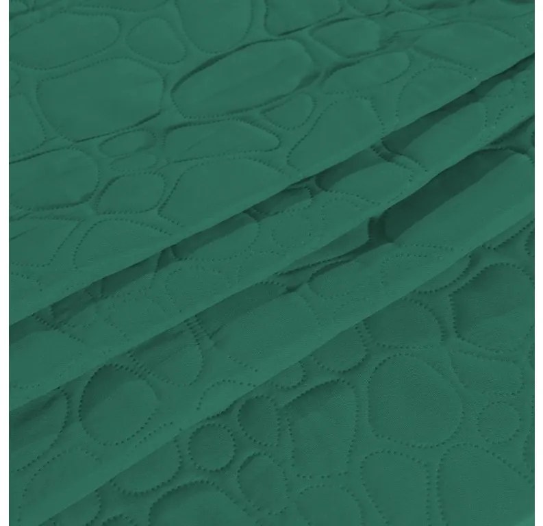 Zielona narzuta na łóżko STONE Rozmiar: 170 x 210 cm