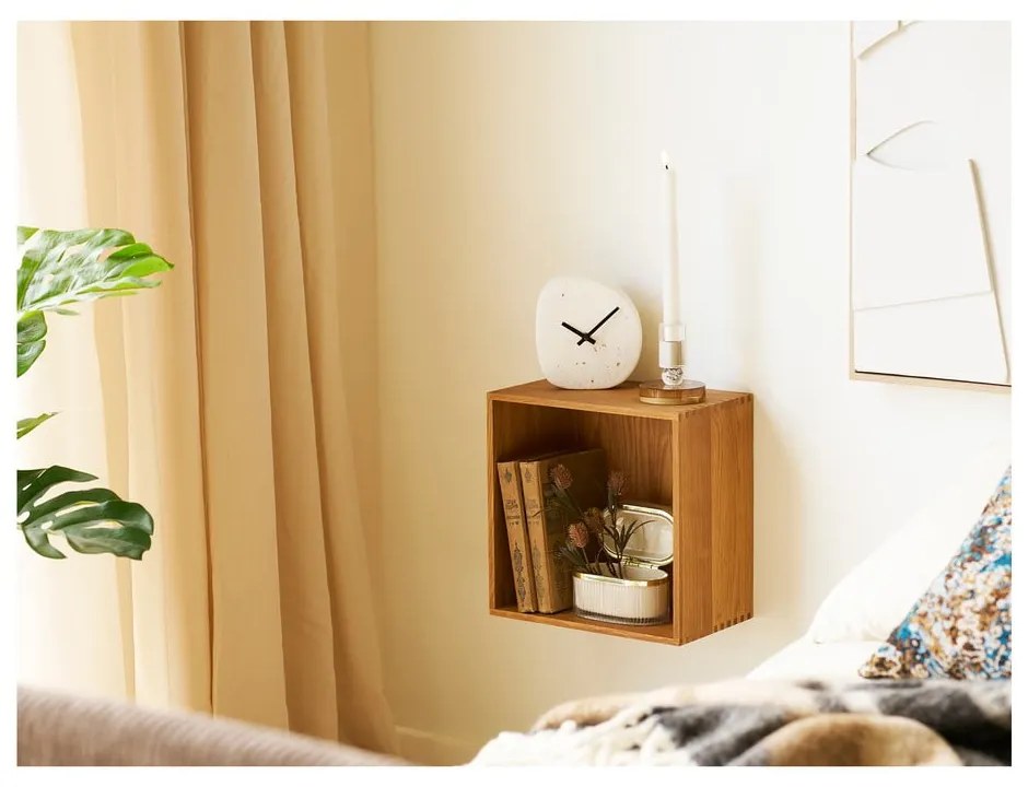 Wielopoziomowa półka z litego drewna dębowego w naturalnym kolorze 18 cm Townsville – House Nordic