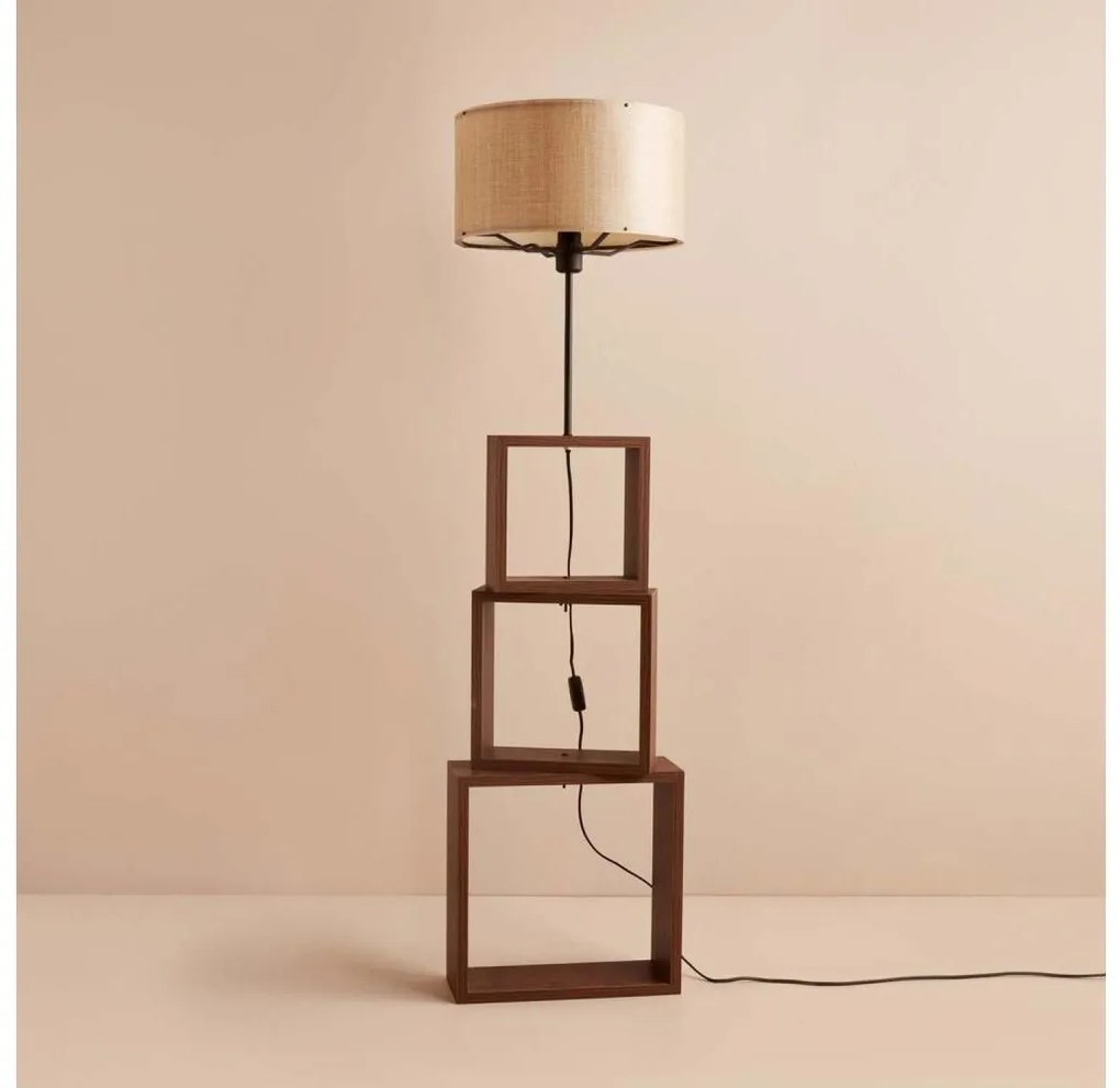 Lampa stojąca AYD 1xE27/40W/230V brązowa