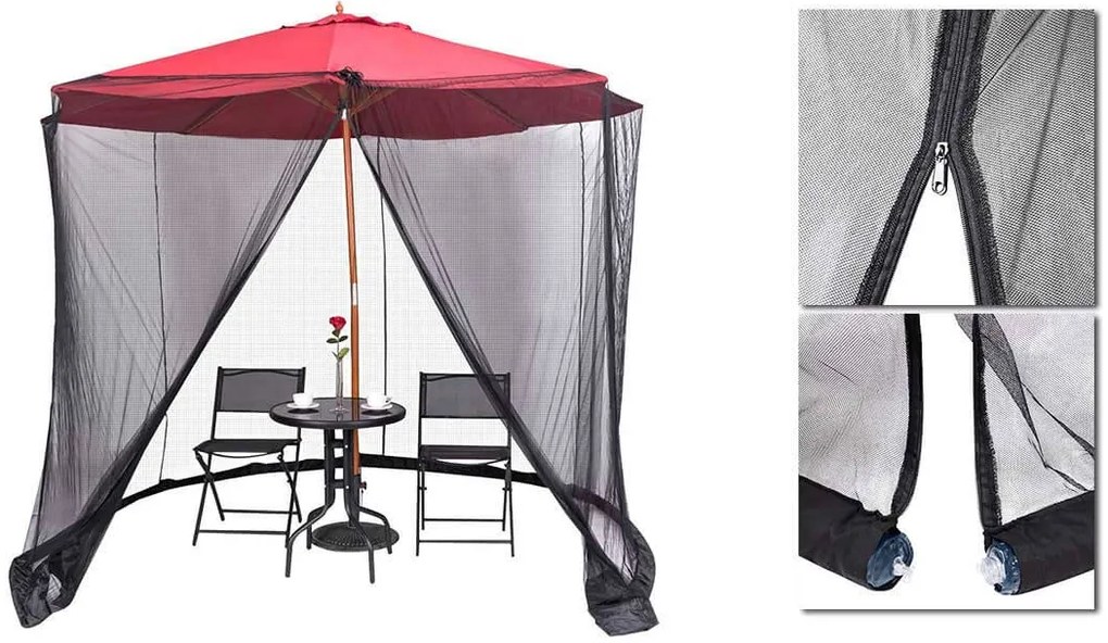 Moskitiera do parasola ogrodowego