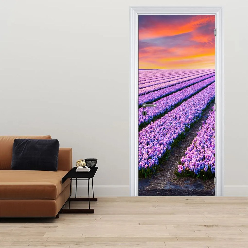 Fototapeta na drzwi - Farma kwiatowa (95x205cm)