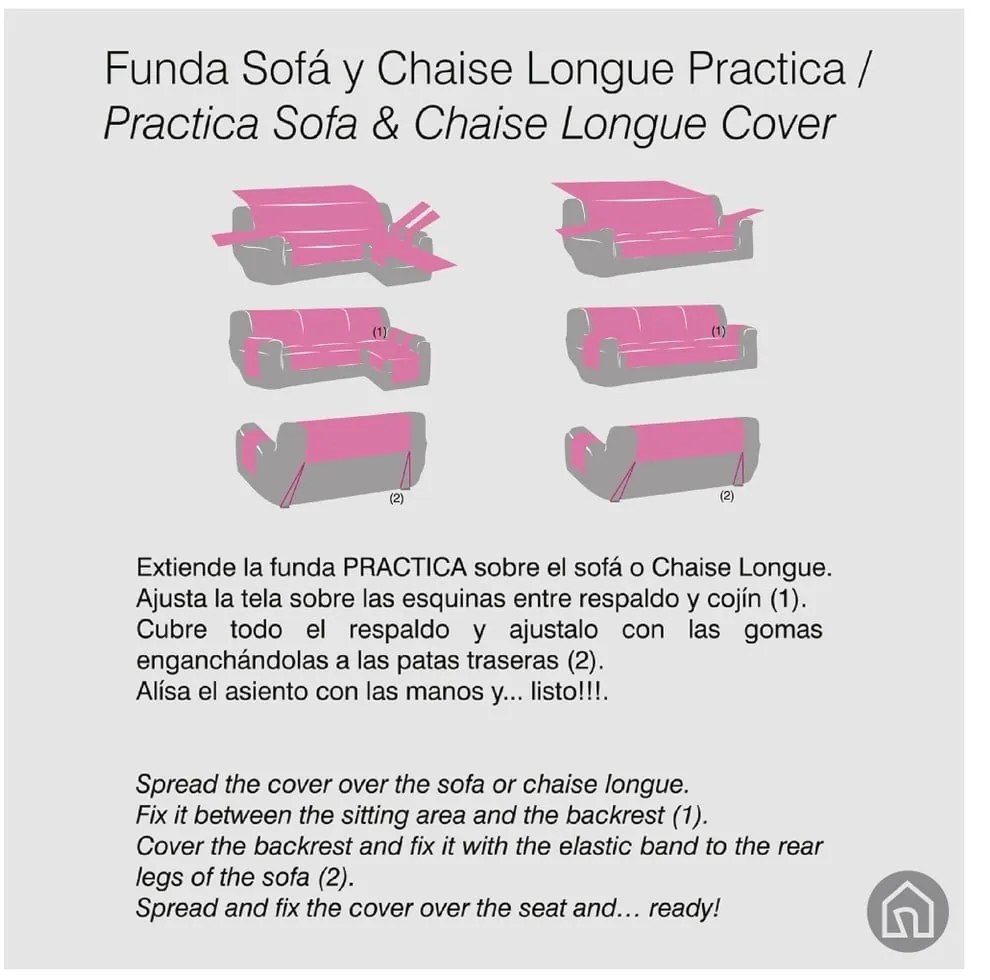 Jasnoszary pokrowiec na sofę 3-osobową Urban – Casa Selección