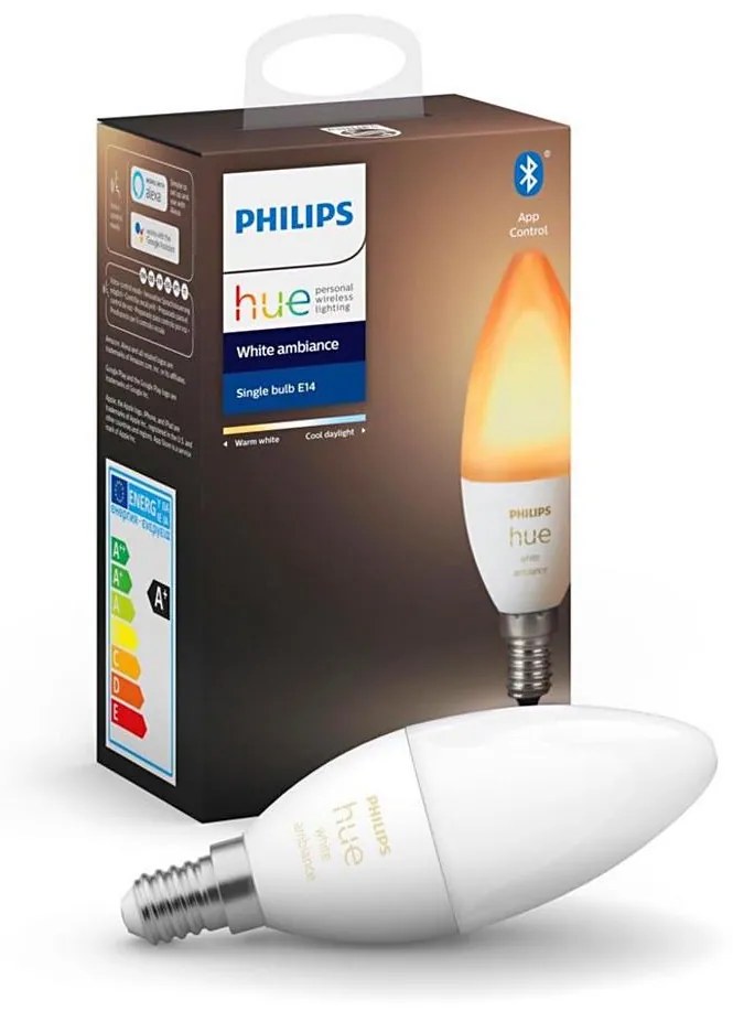 LED Ściemnialna żarówka Philips Hue WHITE B39 E14/5,2W/230V 2200K - 6500K