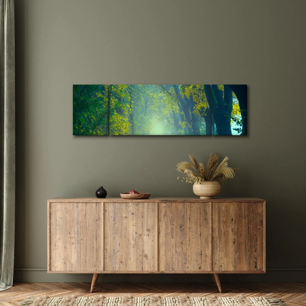 Obraz drogi wysadzanej drzewami (170x50 cm)