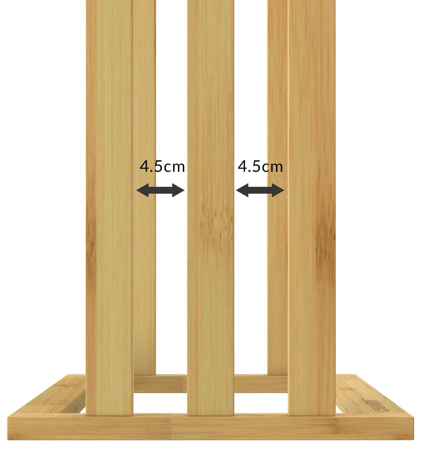 Stojak na ręczniki RUBBY, 40x24x82cm, brąz Casaria