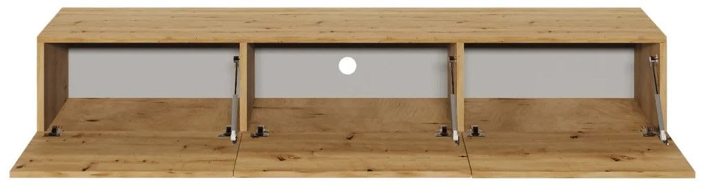Szafka RTV GABI 160cm dąb artisan wisząca KOCOT MEBLE