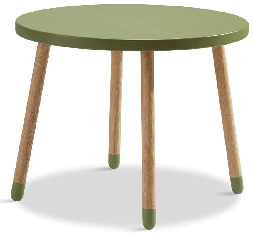 Zielony stolik Flexa Dots, ø 60 cm
