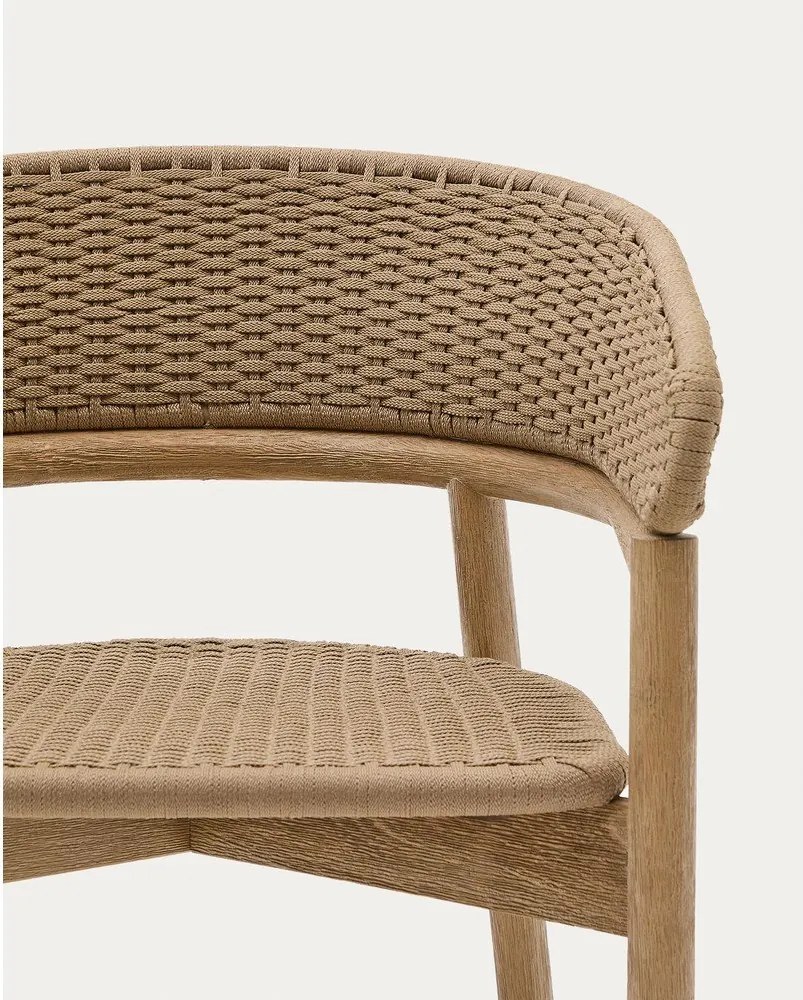 Drewniane krzesło ogrodowe w naturalnym kolorze Arinella – Kave Home