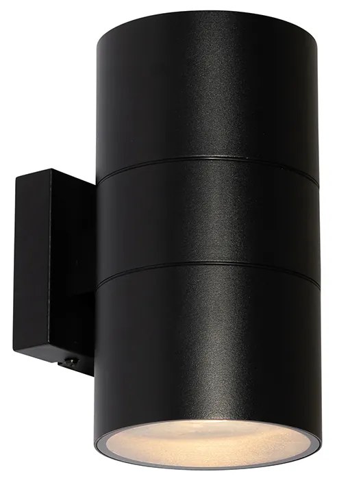 Zewnetrzna Nowoczesna lampa ścienna zewnętrzna czarna 2-światłowa AR111 IP44 - Duo Nowoczesny Oswietlenie zewnetrzne