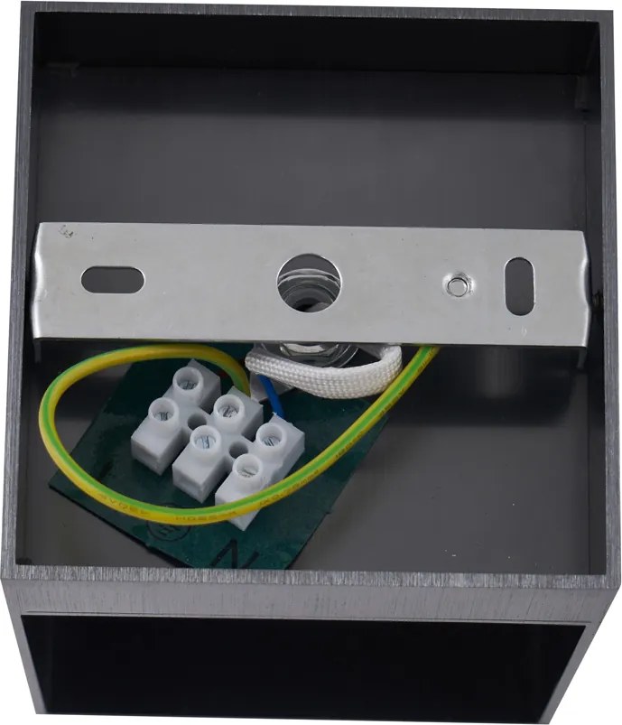 Nowoczesny kinkiet w kolorze metalu z efektem świetlnym - Transfer Groove