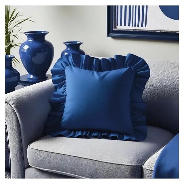 Poszewka na poduszkę z mieszanki bawełny 40x40 cm Ruffled – Mila Home