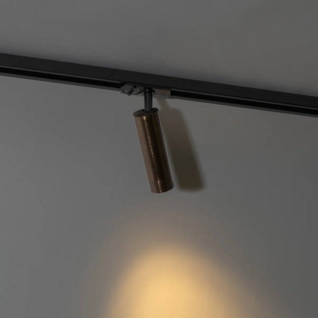 Nowoczesny reflektor brązowy do systemu szynowego jednofazowego 35mm - Iconic Jeana Luxe