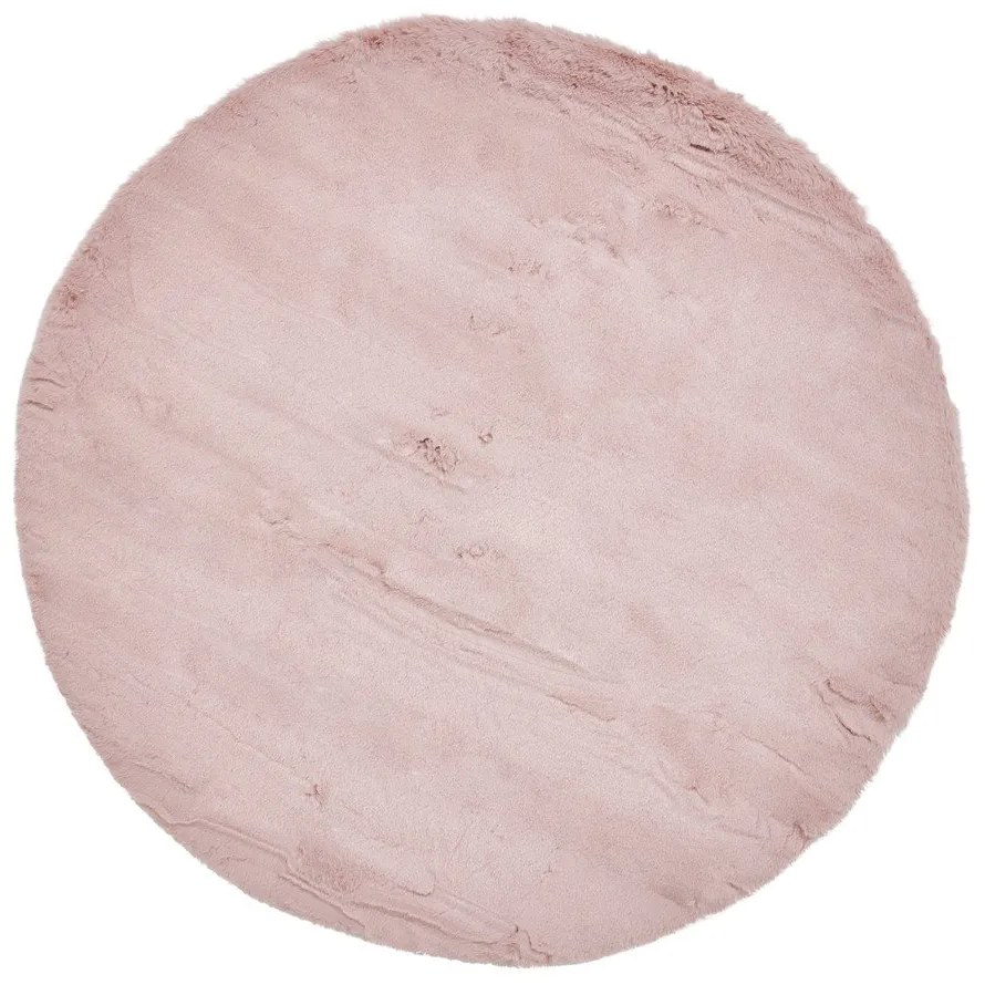 Różowy dywan Think Rugs Teddy, ⌀ 120 cm