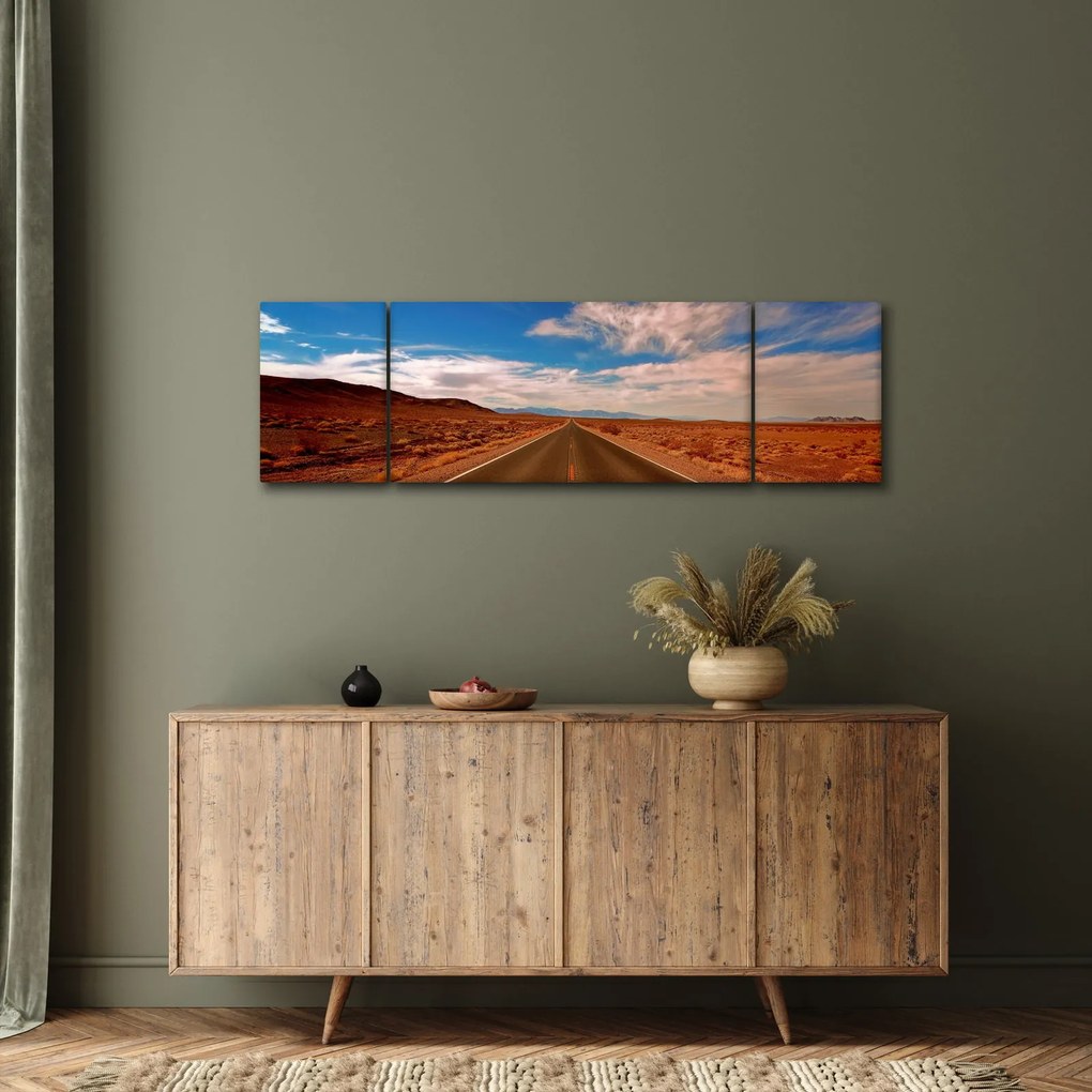 Obraz długiej drogi (170x50 cm)