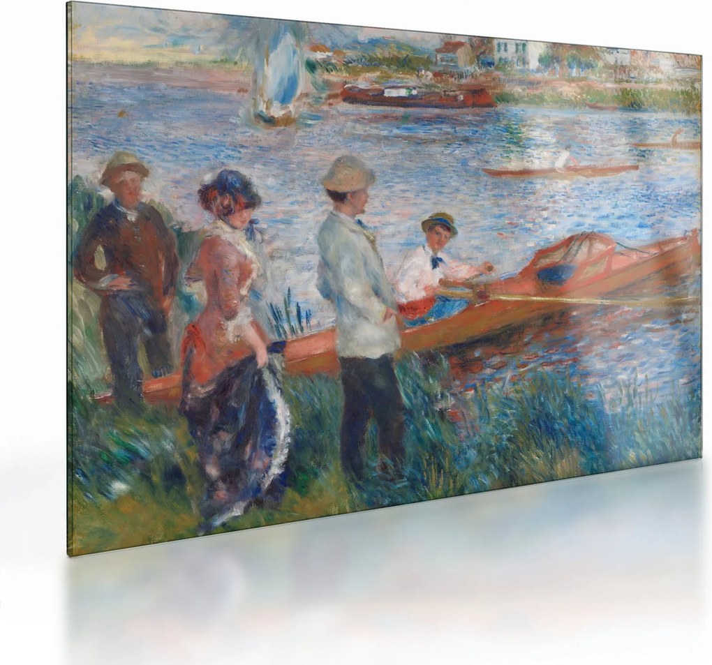 Obraz na szkle - Auguste Renoir, Oarsmen at Chatou, reprodukcje (70x50 cm)