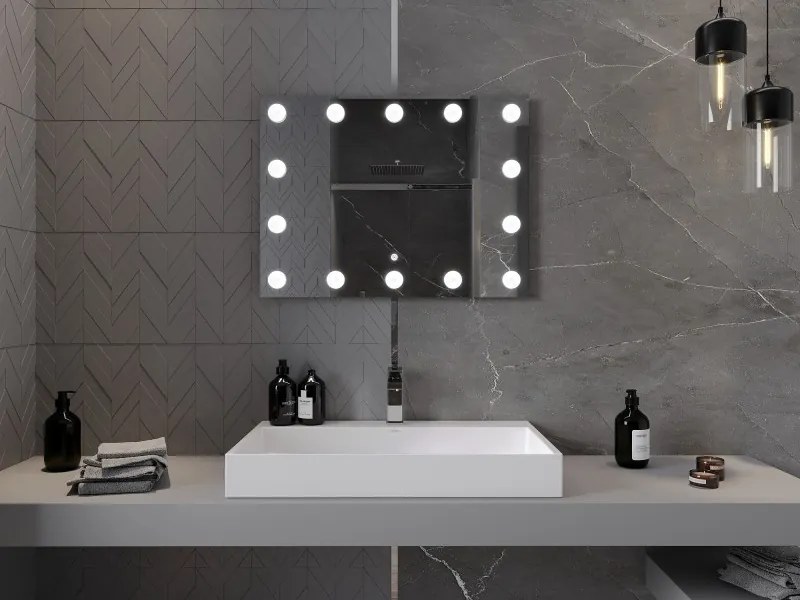 Mexen Dona lustro łazienkowe podświetlane 80 x 60 cm, LED 6000K, antypara - 9818-080-060-611-00