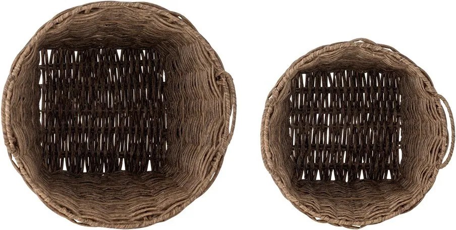 Osłonki na doniczki ze sztucznego rattanu zestaw 2 szt. ø 35 cm Cestina – Bloomingville