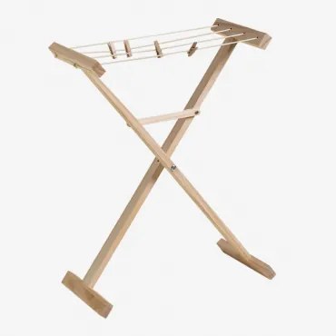 Suszarka Na Pranie Z Drewna Teo Kids Naturalna - Sklum