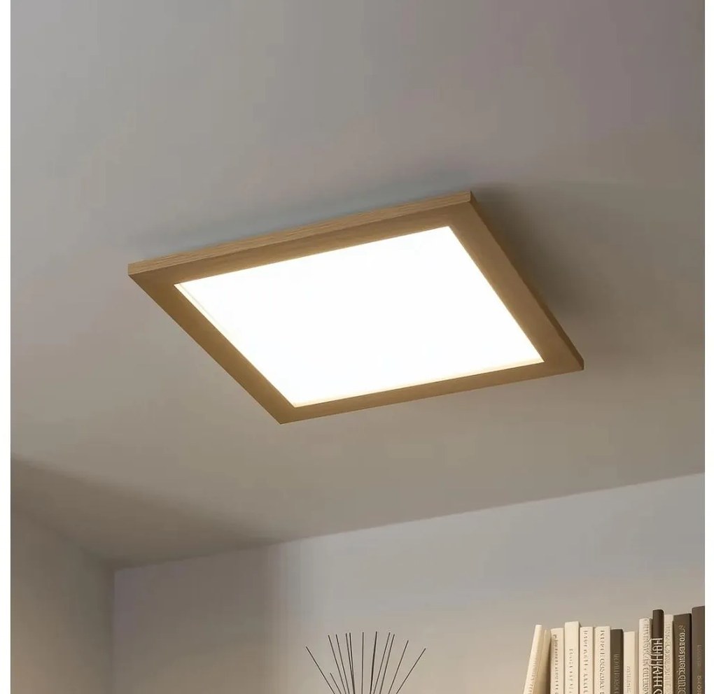 Brilagi - LED Plafon SLIMFRAME WOOD LED/36W/230V 49,5x49,5 cm brązowy