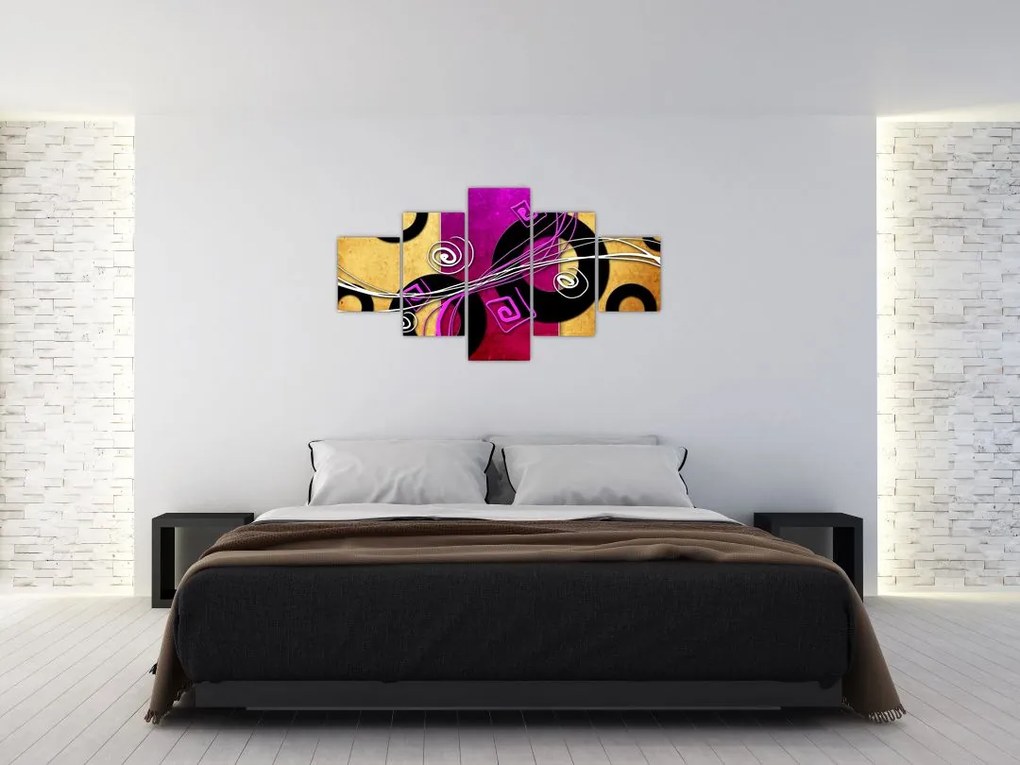 Obraz abstrakcji (125x70 cm)