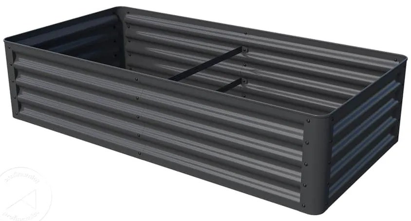 PRIMEYARD 150 x 75 x 35 cm Grządka podwyższona, stal, antracyt - (GFPV00812)