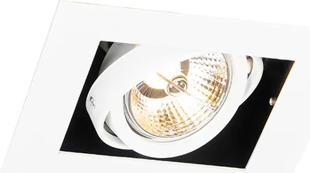 Zestaw 6 nowoczesnych regulowanych reflektorów wpuszczanych białych - Oneon 70