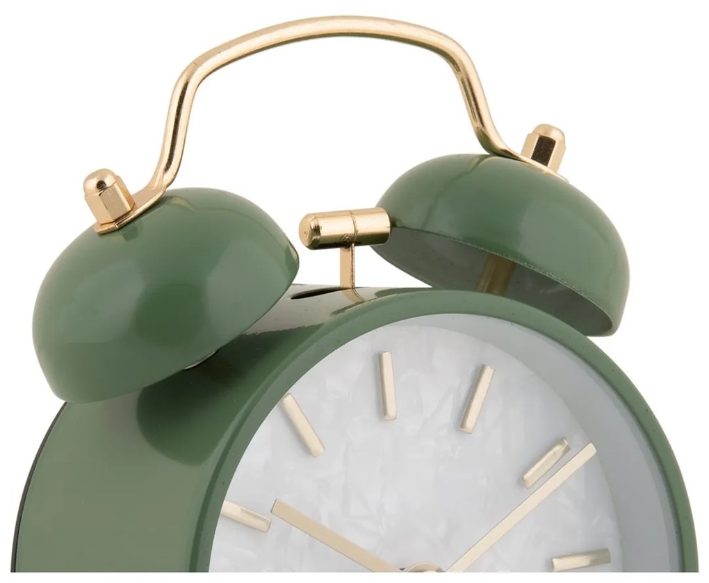 Karlsson 6009DG designerski budzik zielony,średnica 12 cm