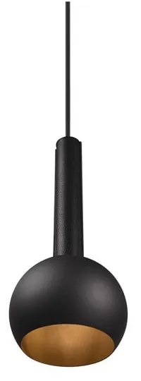 Czarna lampa wisząca ø 20 cm Ciliana – CINQUE