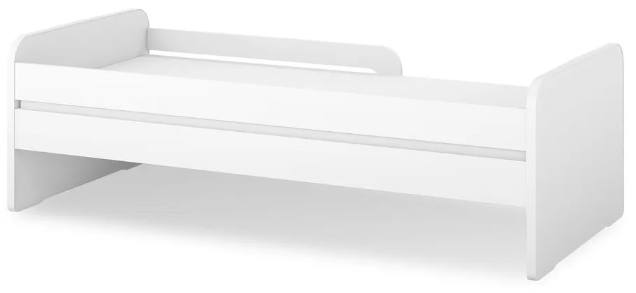Białe łóżko dziecięce z materacem/ze stelażem 80x200 cm Duuli – ELTAP