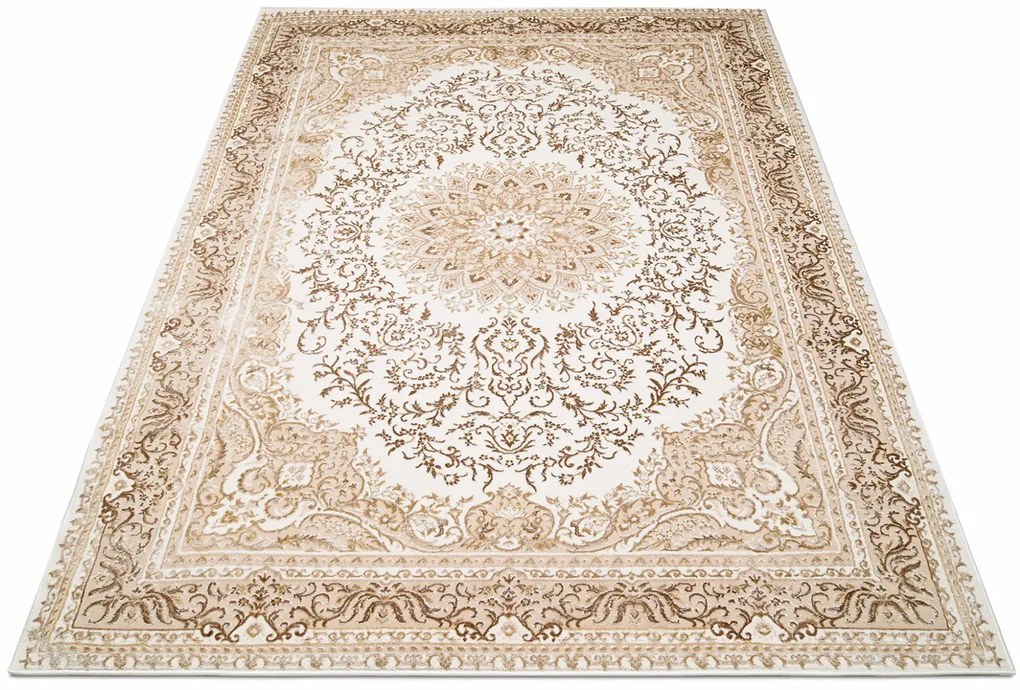 Stylowy beżowy dywan w nowoczesnym stylu C0-H03