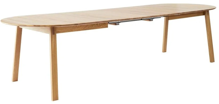 Rozkładany stół z dodatkowym blatem z litego drewna dębowego 100x220 cm Amalfi – Hammel Furniture