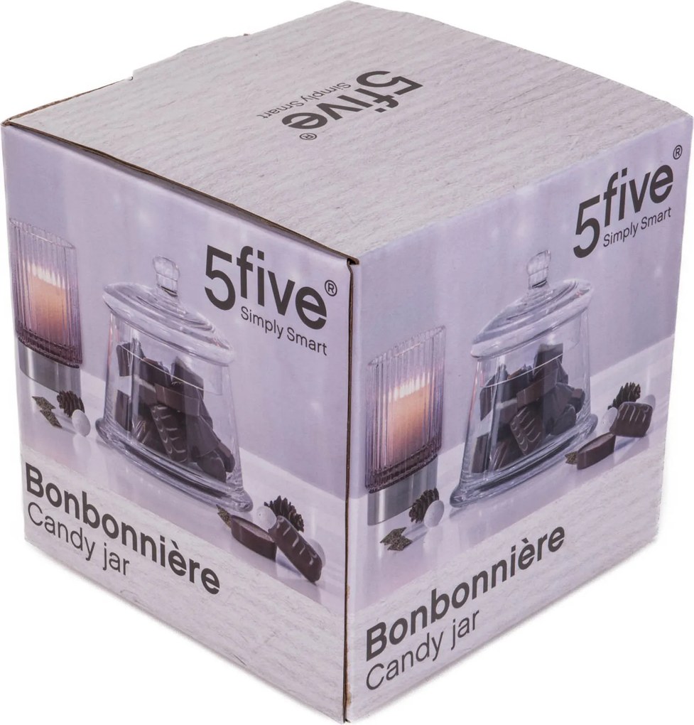 Szklany pojemnik na ciastka, przechowywanie słodkości, Ø 13 cm