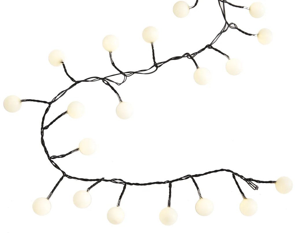 Zewnetrzna Świąteczne lampki sznurkowe zielone ze 100 diodami LED białe 5m IP44 - Dasher Oswietlenie zewnetrzne
